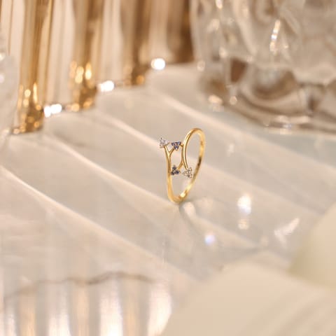 Azure Glow 9KT Gemstone Ring