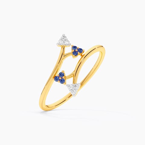 Azure Glow 9KT Gemstone Ring