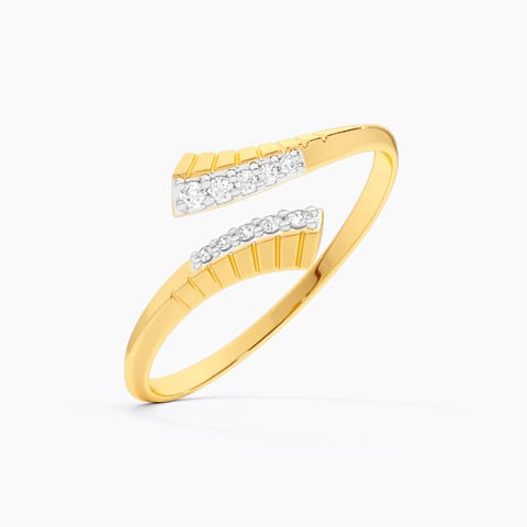Crossover Sparkle 9KT Diamond Ring