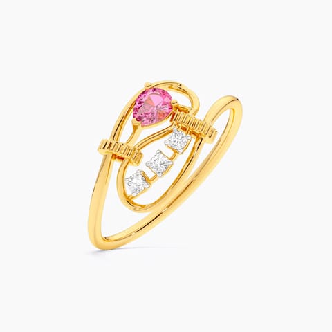 Blush Spark 9KT Gemstone Ring