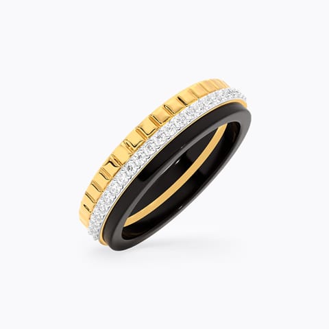 Golden Raven Diamond Ring for Men