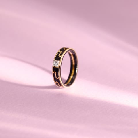 Dark Axis Diamond Ring for Men