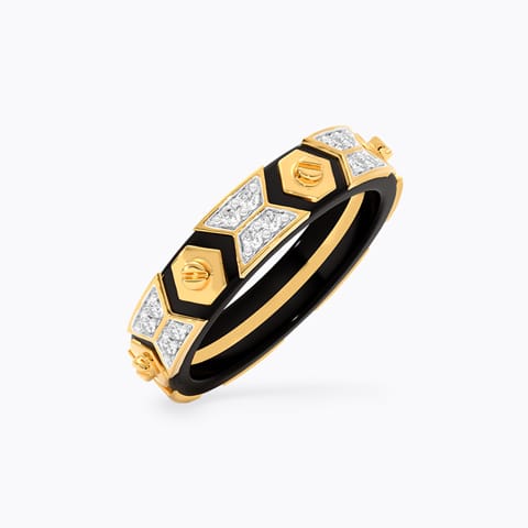 Vertex Black Diamond Ring for Men