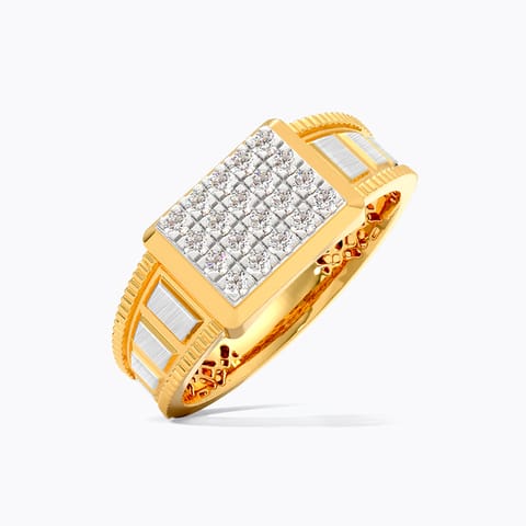 Majestic Pattern Diamond Ring for Men Majestic Pattern Diamond Ring for Men