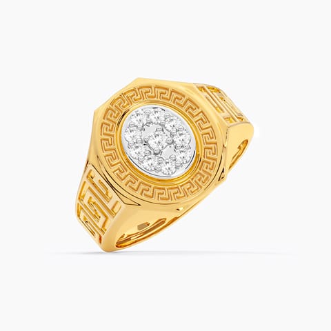 Architectural Matrix Diamond Ring for Men Architectural Matrix Diamond Ring for Men