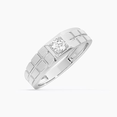 Cubical Single Stone Diamond Ring for Men Cubical Single Stone Diamond Ring for Men