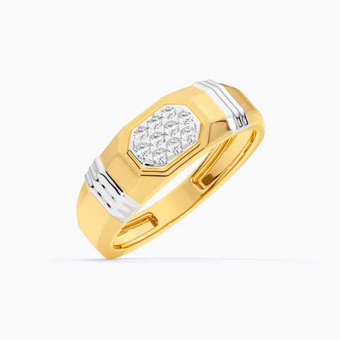 Classic Hexagon Diamond Ring for Men Classic Hexagon Diamond Ring for Men