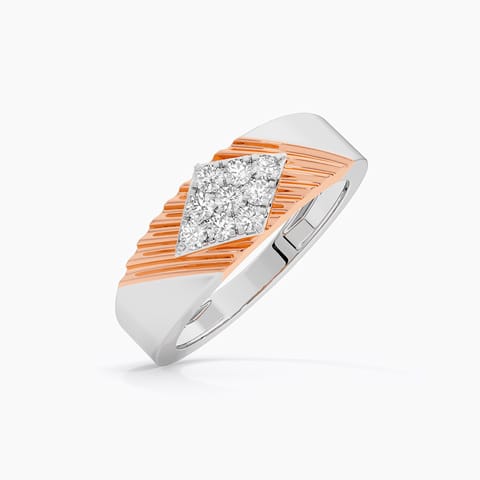 Regal Cluster Diamond Ring for Men Regal Cluster Diamond Ring for Men