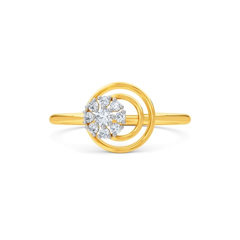 Swirly Spark Diamond Ring