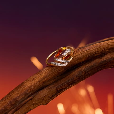 Flaming Spark Diamond Ring