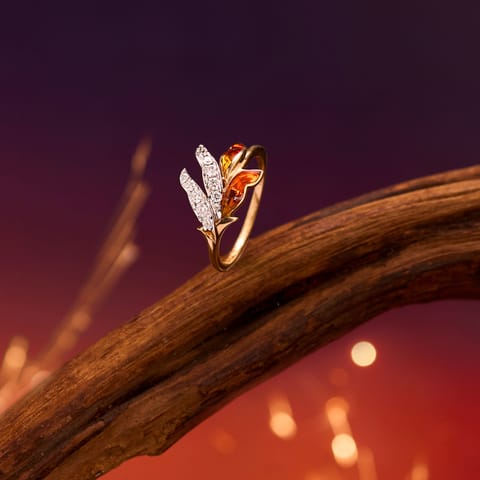 Dancing Flame Diamond Ring