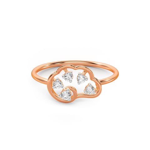 Cloudy Spark Diamond Ring