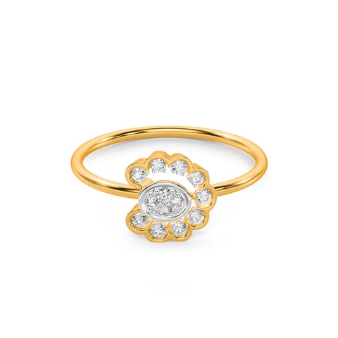 Scallop Glint Diamond Ring Scallop Glint Diamond Ring