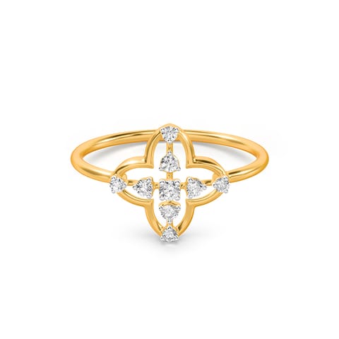 Charming Clover Diamond Ring