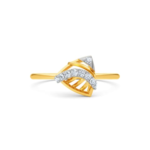 Trigonal Diamond Ring Trigonal Diamond Ring