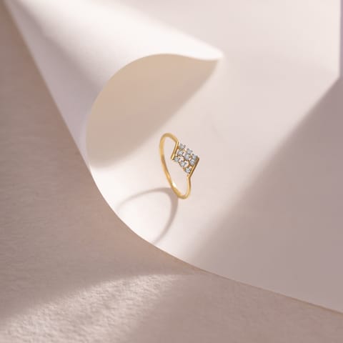Clustered Cube Diamond Ring Clustered Cube Diamond Ring