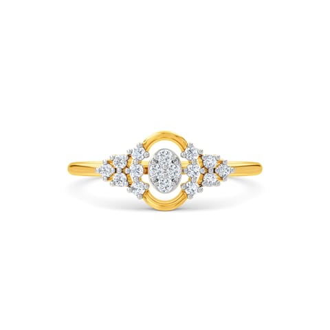 Clustered Beam Diamond Ring