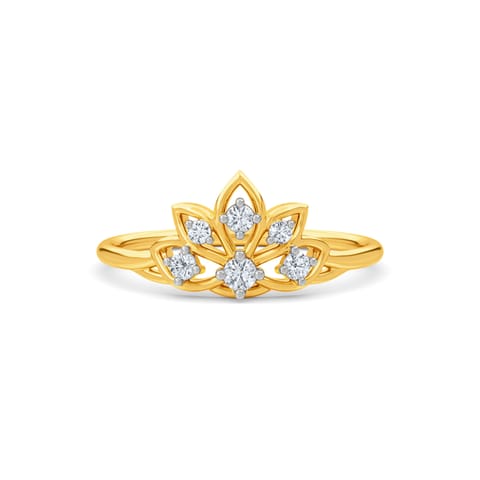 Lotus Beam Diamond Ring Lotus Beam Diamond Ring