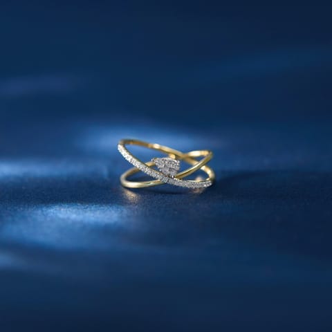 Ethereal Criss Cross Diamond Ring Ethereal Criss Cross Diamond Ring