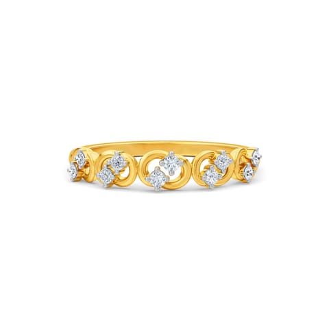 Twisting Flare Diamond Ring