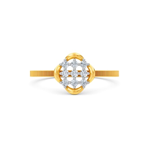 Gilded Square Diamond Ring Gilded Square Diamond Ring