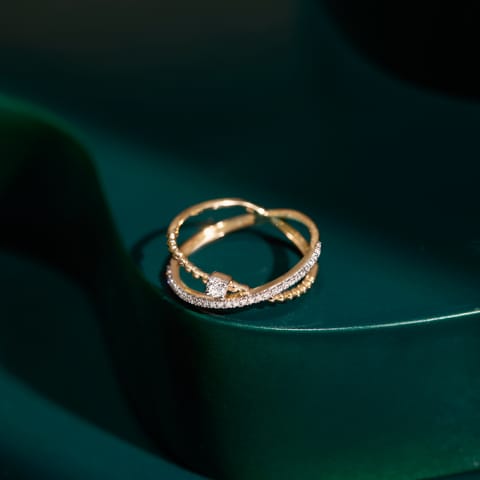 Criss Cross Spark Diamond Ring Criss Cross Spark Diamond Ring