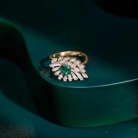 Astra Green Gemstone Ring