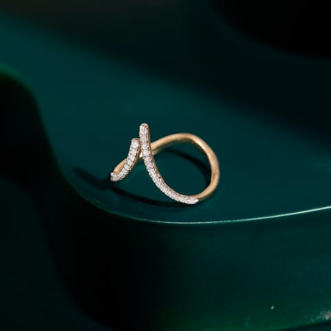 Bold Chevron Diamond Ring