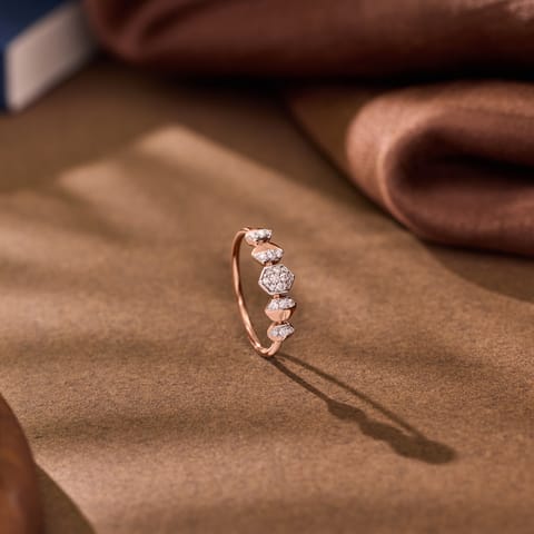 Striking Hexagon Diamond Ring Striking Hexagon Diamond Ring