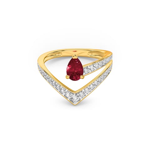 Flaming Chevron Gemstone Ring Flaming Chevron Gemstone Ring