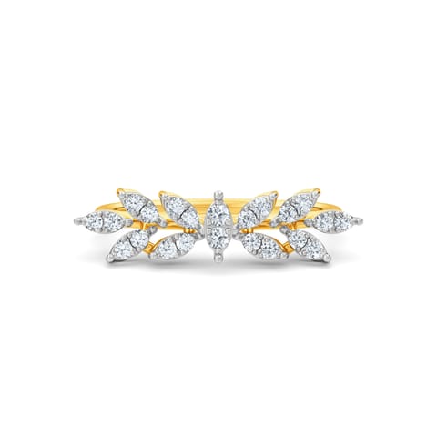 Fern Crest Diamond Ring