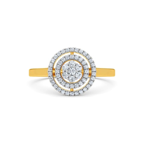 Clusteral Halo Diamond Ring