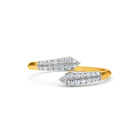 Pave Hug Diamond Ring