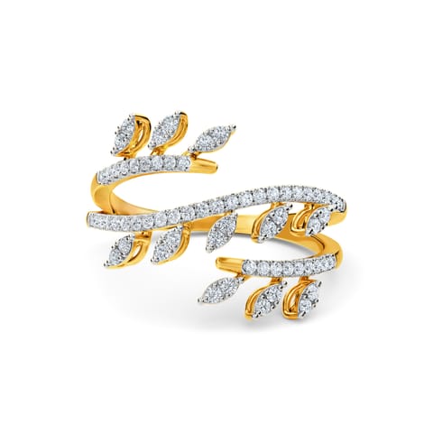 Leaflet Coil Diamond Ring Leaflet Coil Diamond Ring