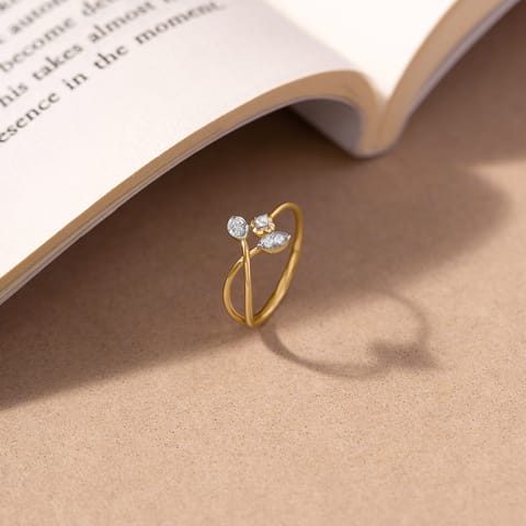 Botanical Loop Diamond Ring