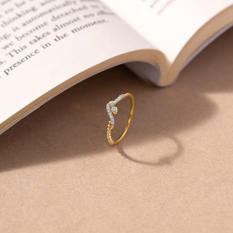 Crown Crest Diamond Ring