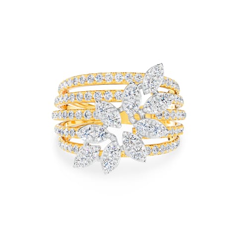 Medallion Lattice Diamond Ring