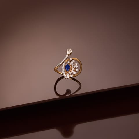Scattered Sapphire Gemstone Ring