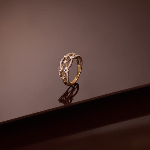 Criss Cross Lattice Diamond Ring Criss Cross Lattice Diamond Ring