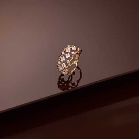 Rhythmic Floral Diamond Ring Rhythmic Floral Diamond Ring