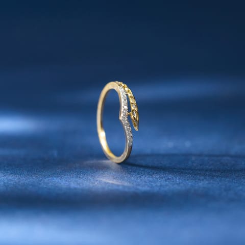 Chevron Crown Diamond Ring