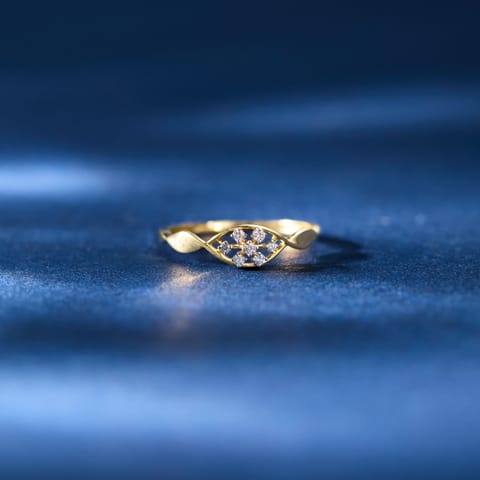 Twisted Lattice Diamond Ring