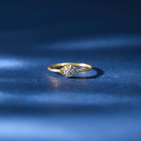 Origami Triangles Diamond Ring