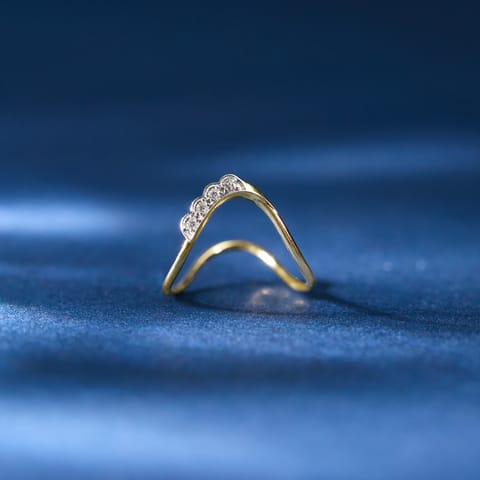 Asymmetric Spark Diamond Vanki Ring Asymmetric Spark Diamond Vanki Ring