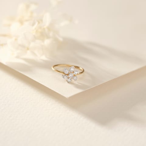 Seven Petals Diamond Ring