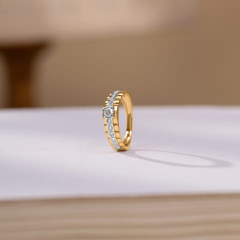Channel Horizon Diamond Ring for Men