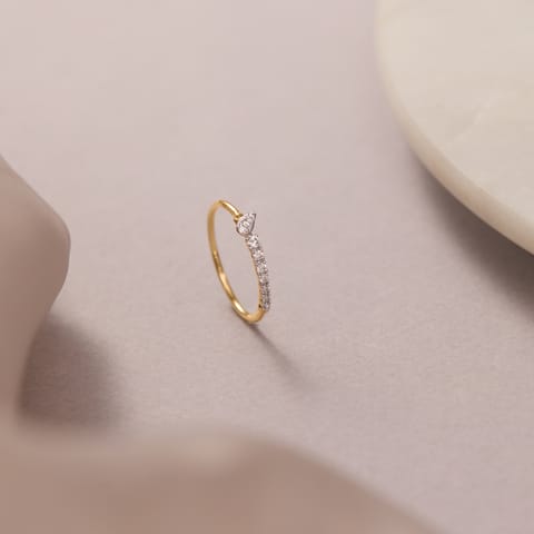 Teardrop Horizon Diamond Ring Teardrop Horizon Diamond Ring