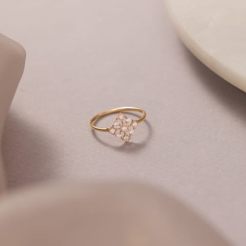 Geometric Mesh Diamond Ring Geometric Mesh Diamond Ring