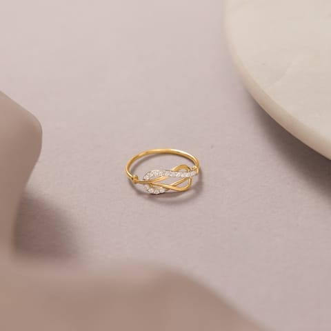 Intertwined Ribbon Diamond Ring Intertwined Ribbon Diamond Ring