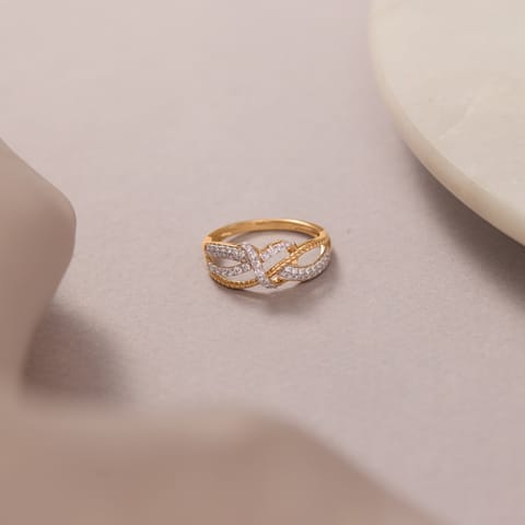 Interlocking Loop Diamond Ring